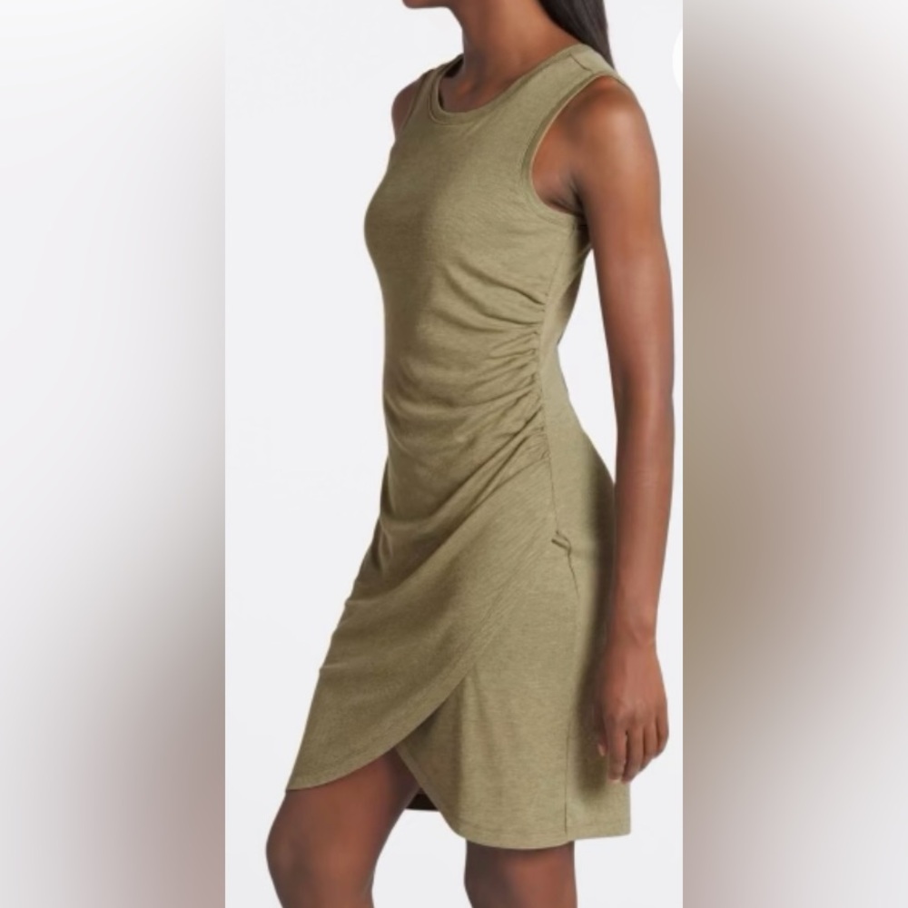 Olive Green Sleeveless Dress